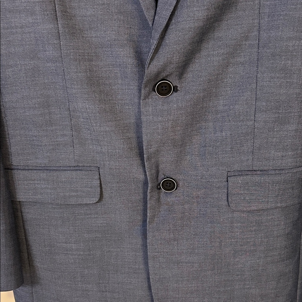 NWT Calvin Klein Boys Mixed Size, Slim Fit Medium Blue Single Breasted Suit - Picture 4 of 11